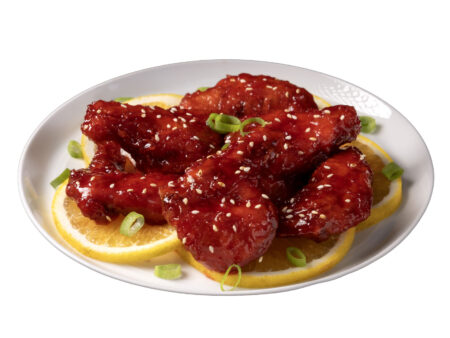 Alitas de Pollo Frito en Salsa (6 ó 12 unidades)